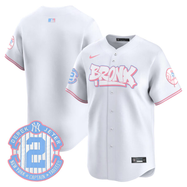 Unisex Yankees The Bronx Graffiti Bubblegum Pink Vapor Premier Limited Jersey V2 - All Stitched - Image 45