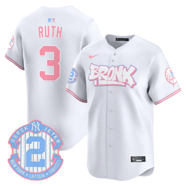 Unisex Yankees The Bronx Graffiti Bubblegum Pink Vapor Premier Limited Jersey V2 - All Stitched - Image 39