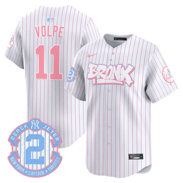 Unisex Yankees The Bronx Graffiti Bubblegum Pink Vapor Premier Limited Jersey V2 - All Stitched - Image 29
