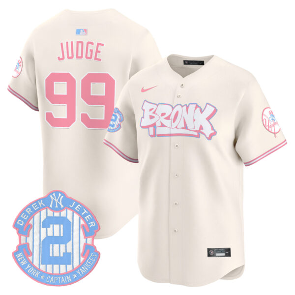Unisex Yankees The Bronx Graffiti Bubblegum Pink Vapor Premier Limited Jersey V2 - All Stitched - Image 19