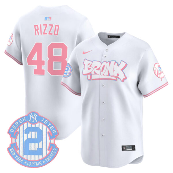 Unisex Yankees The Bronx Graffiti Bubblegum Pink Vapor Premier Limited Jersey V2 - All Stitched - Image 43
