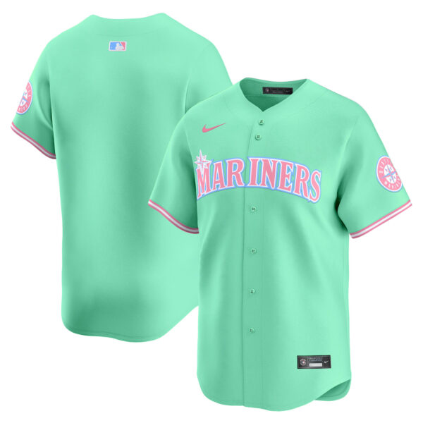 Unisex Seattle Mariners Bubblegum Pink Vapor Premier Limited Jersey - All Stitched - Image 27