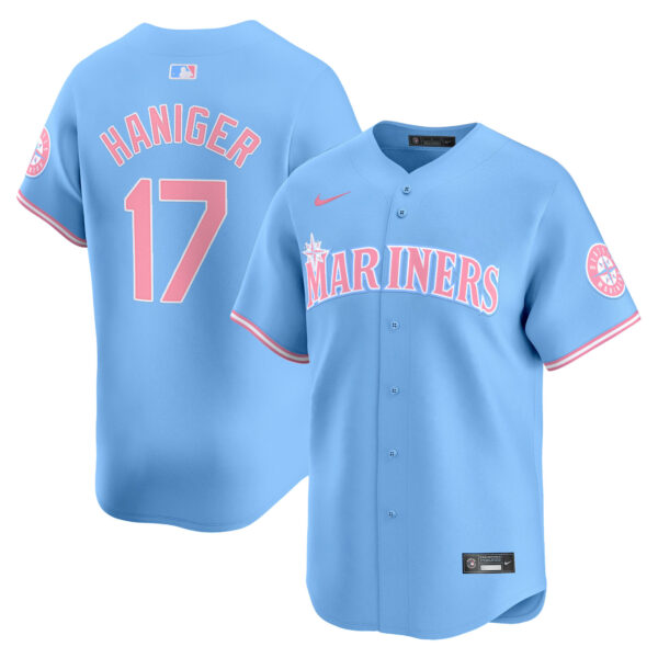 Unisex Seattle Mariners Bubblegum Pink Vapor Premier Limited Jersey - All Stitched - Image 12