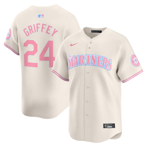 Unisex Seattle Mariners Bubblegum Pink Vapor Premier Limited Jersey - All Stitched - Image 34