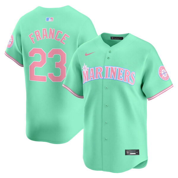 Unisex Seattle Mariners Bubblegum Pink Vapor Premier Limited Jersey - All Stitched - Image 22