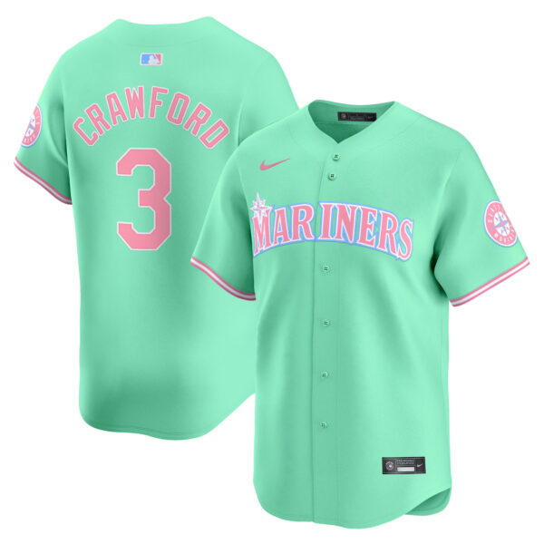 Unisex Seattle Mariners Bubblegum Pink Vapor Premier Limited Jersey - All Stitched - Image 23