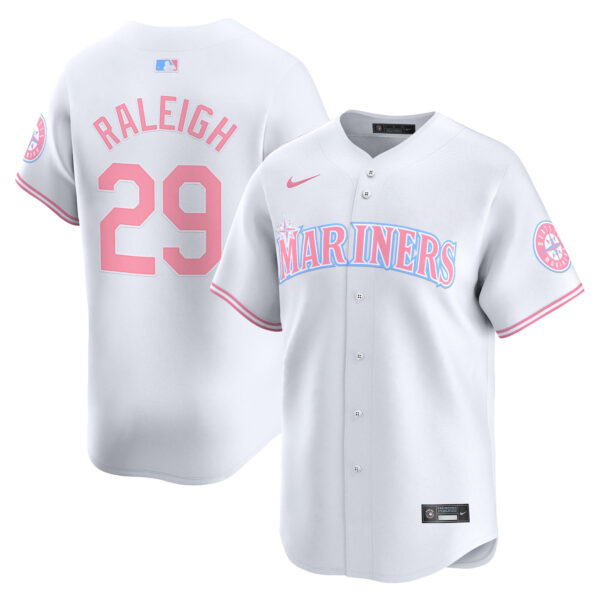 Unisex Seattle Mariners Bubblegum Pink Vapor Premier Limited Jersey - All Stitched - Image 47