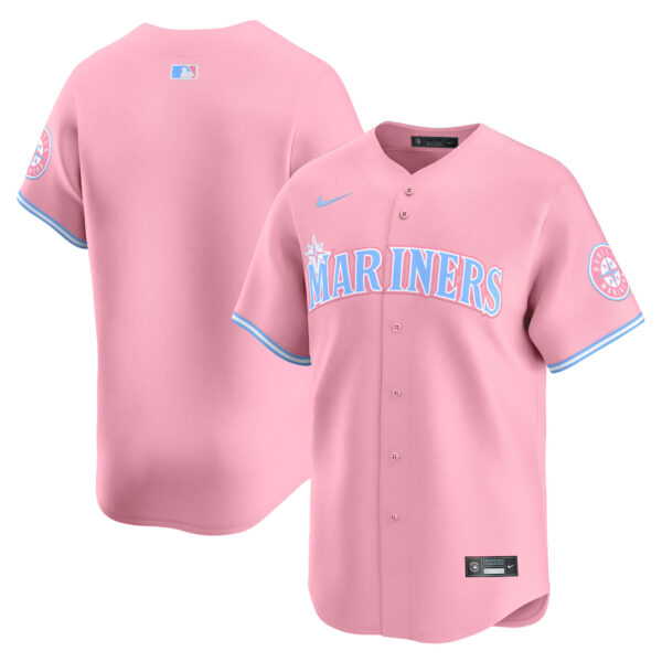 Unisex Seattle Mariners Bubblegum Pink Vapor Premier Limited Jersey - All Stitched - Image 9