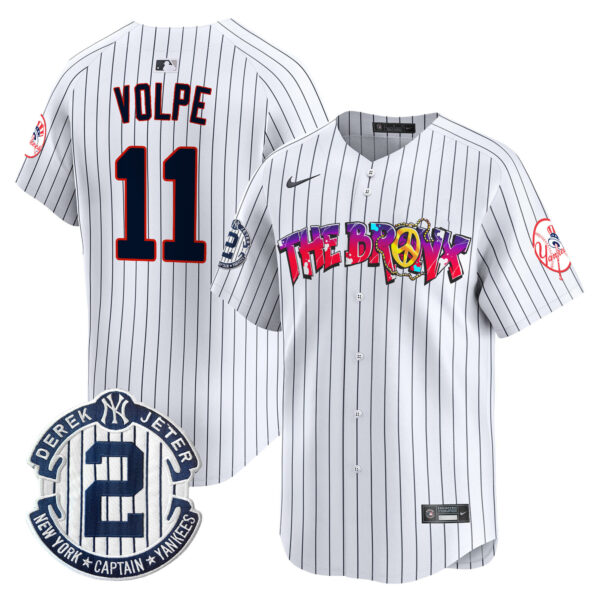 Men's New York Yankees The Bronx Graffiti Vapor Premier Limited Jersey V7 - All Stitched - Image 11