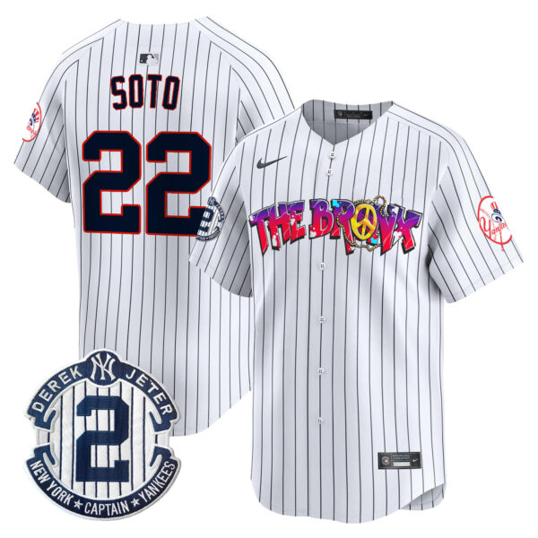 Men's New York Yankees The Bronx Graffiti Vapor Premier Limited Jersey V7 - All Stitched - Image 15