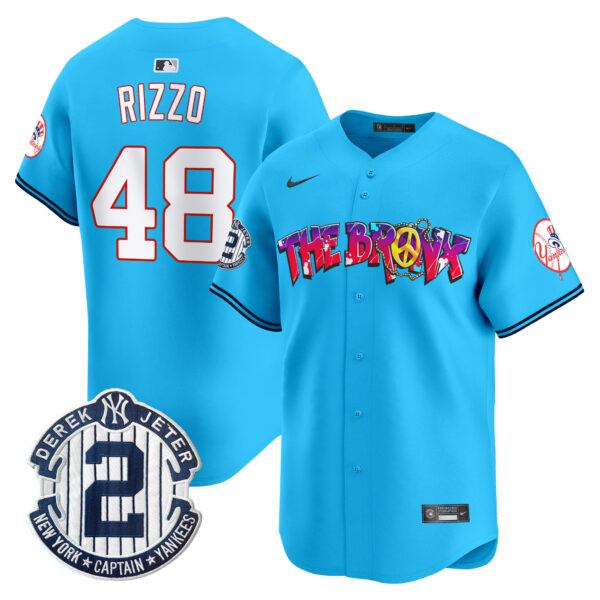Men's New York Yankees The Bronx Graffiti Vapor Premier Limited Jersey V7 - All Stitched - Image 33