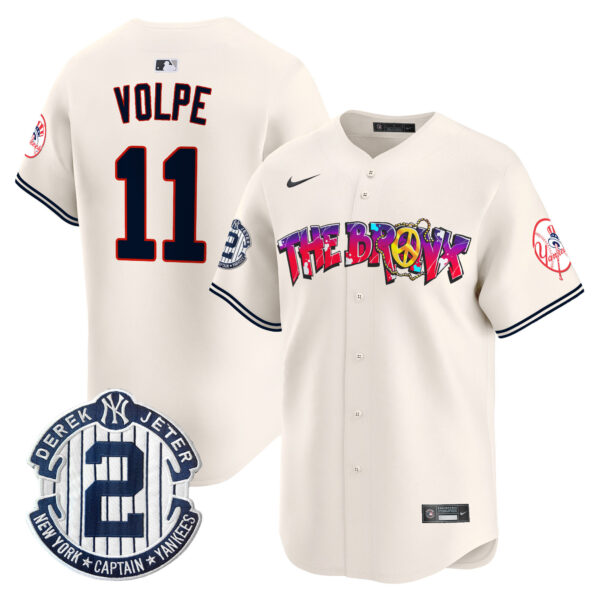 Men's New York Yankees The Bronx Graffiti Vapor Premier Limited Jersey V7 - All Stitched - Image 2