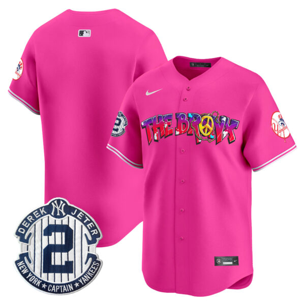 Men's New York Yankees The Bronx Graffiti Vapor Premier Limited Jersey V7 - All Stitched - Image 45