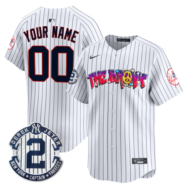 New York Yankees The Bronx Graffiti Vapor Premier Limited Custom Jersey V7 - All Stitched - Image 2