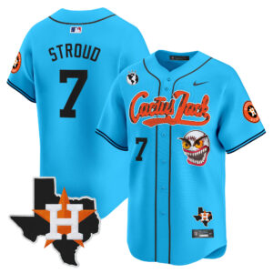 Men's Houston Astros Cactus Jack Patch Vapor Premier Limited Jersey V12 - All Stitched