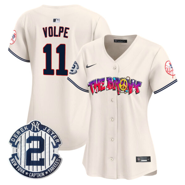 Women's New York Yankees The Bronx Graffiti Vapor Premier Limited Jersey V7 - All Stitched - Image 2
