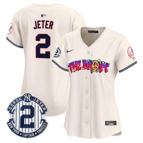Women's New York Yankees The Bronx Graffiti Vapor Premier Limited Jersey V7 - All Stitched - Image 4