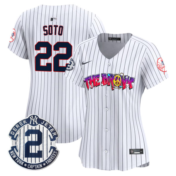 Women's New York Yankees The Bronx Graffiti Vapor Premier Limited Jersey V7 - All Stitched - Image 15