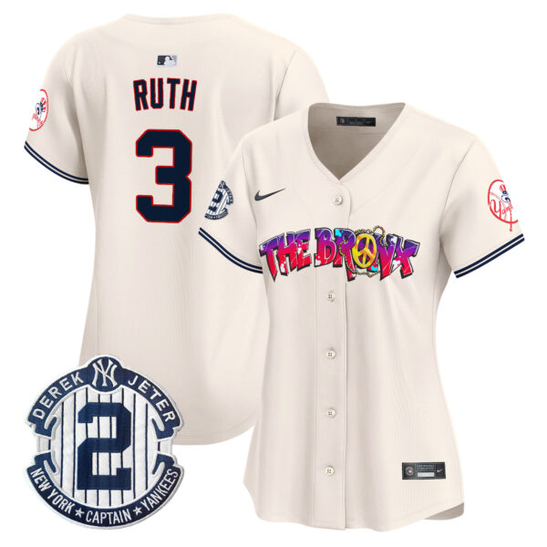 Women's New York Yankees The Bronx Graffiti Vapor Premier Limited Jersey V7 - All Stitched - Image 3
