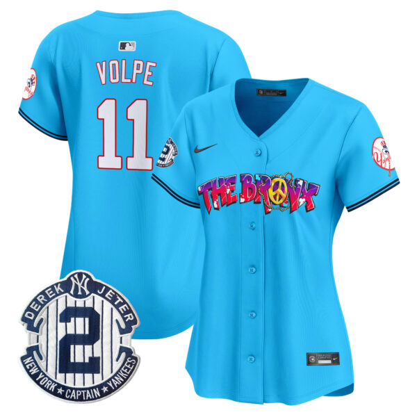 Women's New York Yankees The Bronx Graffiti Vapor Premier Limited Jersey V7 - All Stitched - Image 29