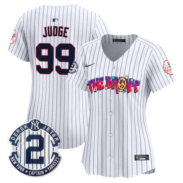 Women's New York Yankees The Bronx Graffiti Vapor Premier Limited Jersey V7 - All Stitched - Image 10