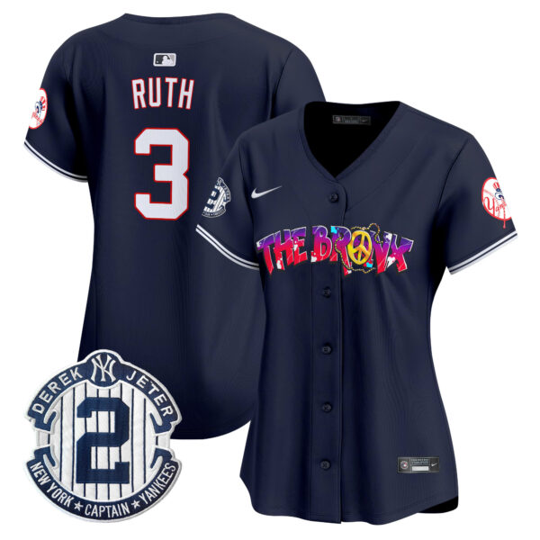 Women's New York Yankees The Bronx Graffiti Vapor Premier Limited Jersey V7 - All Stitched - Image 21