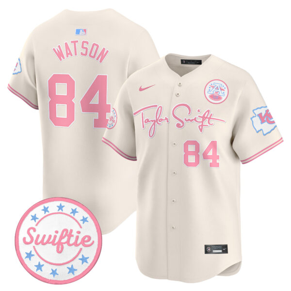 Unisex Chiefs Taylor Swift Bubblegum Pink Vapor Premier Limited Jersey - All Stitched - Image 24