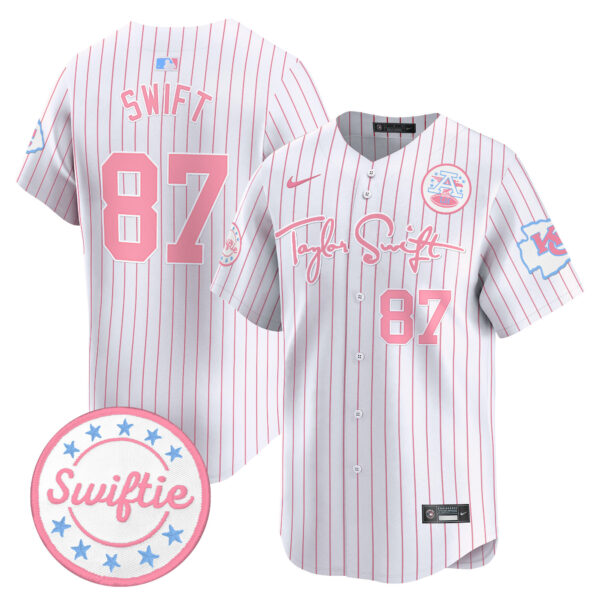 Unisex Chiefs Taylor Swift Bubblegum Pink Vapor Premier Limited Jersey - All Stitched - Image 28