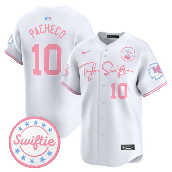 Unisex Chiefs Taylor Swift Bubblegum Pink Vapor Premier Limited Jersey - All Stitched - Image 43