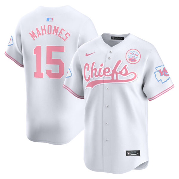 Unisex Chiefs Bubblegum Pink Vapor Premier Limited Jersey - All Stitched - Image 38