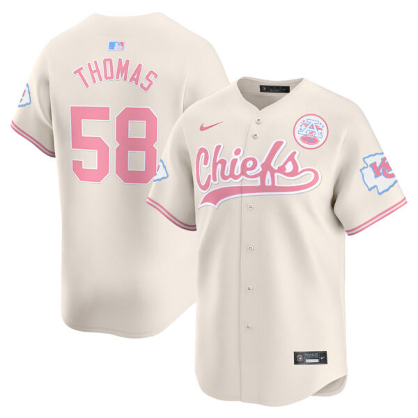 Unisex Chiefs Bubblegum Pink Vapor Premier Limited Jersey - All Stitched - Image 23