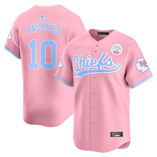 Unisex Chiefs Bubblegum Pink Vapor Premier Limited Jersey - All Stitched - Image 7