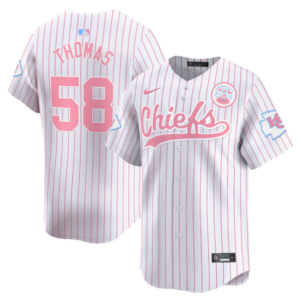 Unisex Chiefs Bubblegum Pink Vapor Premier Limited Jersey - All Stitched - Image 32