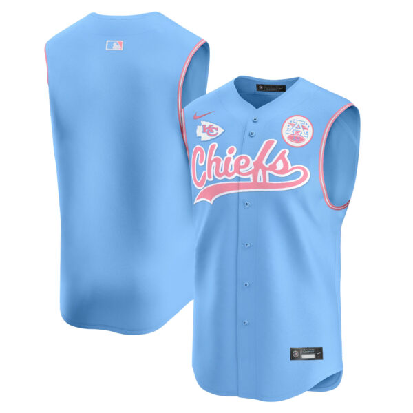 Unisex Chiefs Taylor Swift Bubblegum Pink Vapor Premier Sleeveless Jersey - All Stitched - Image 18