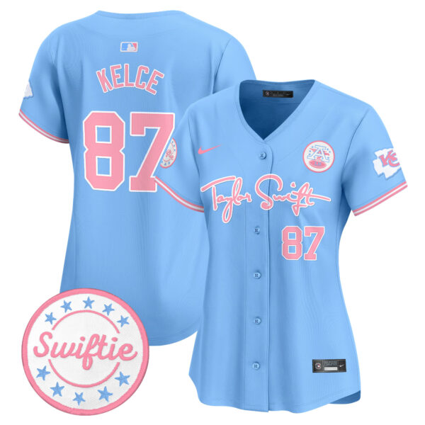 Women's Chiefs Taylor Swift Bubblegum Pink Vapor Premier Limited Jersey - All Stitched - Image 12