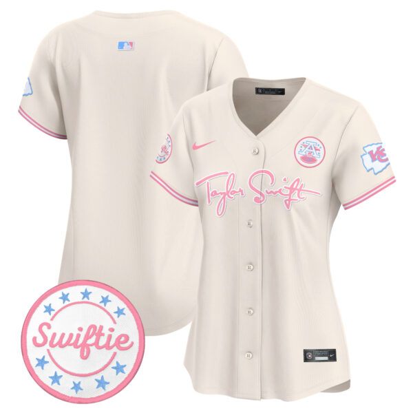 Women's Chiefs Taylor Swift Bubblegum Pink Vapor Premier Limited Jersey - All Stitched - Image 27