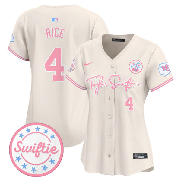 Women's Chiefs Taylor Swift Bubblegum Pink Vapor Premier Limited Jersey - All Stitched - Image 26