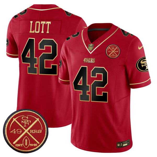 Men's 49ers Est.1946 Patch Vapor Limited Jersey - All Stitched - Image 29