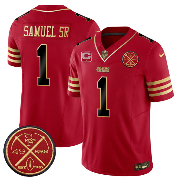 Men's 49ers Est.1946 Patch Vapor Limited Jersey - All Stitched - Image 12