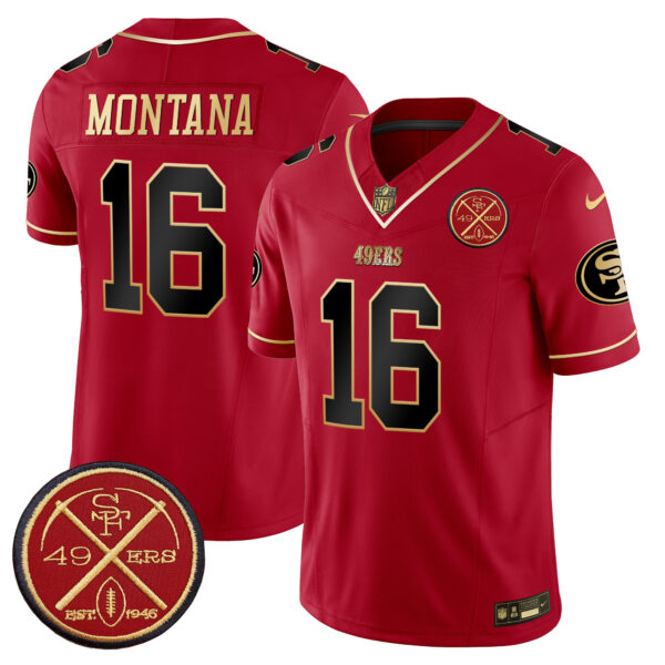 Men's 49ers Est.1946 Patch Vapor Limited Jersey - All Stitched - Image 28