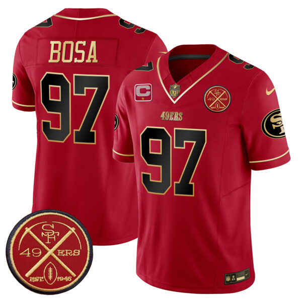 Men's 49ers Est.1946 Patch Vapor Limited Jersey - All Stitched - Image 27