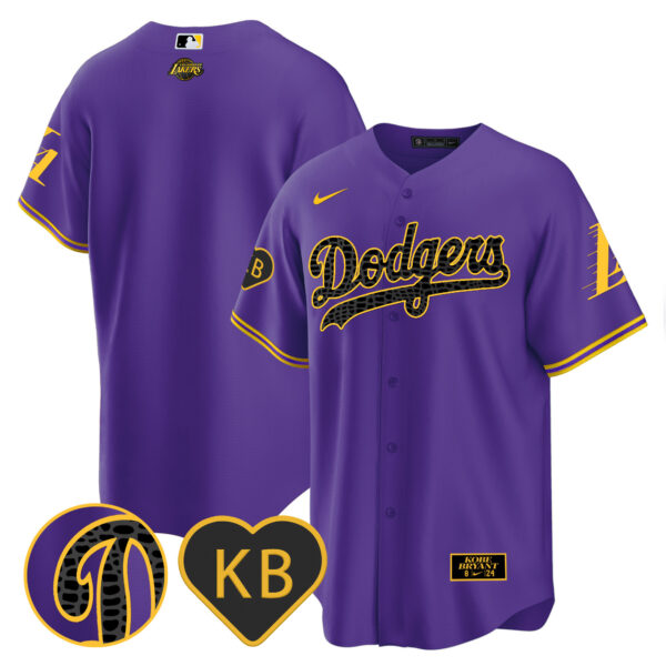 Men's Dodgers 2024 Mamba Baseball Jersey - All Stitched - Image 40