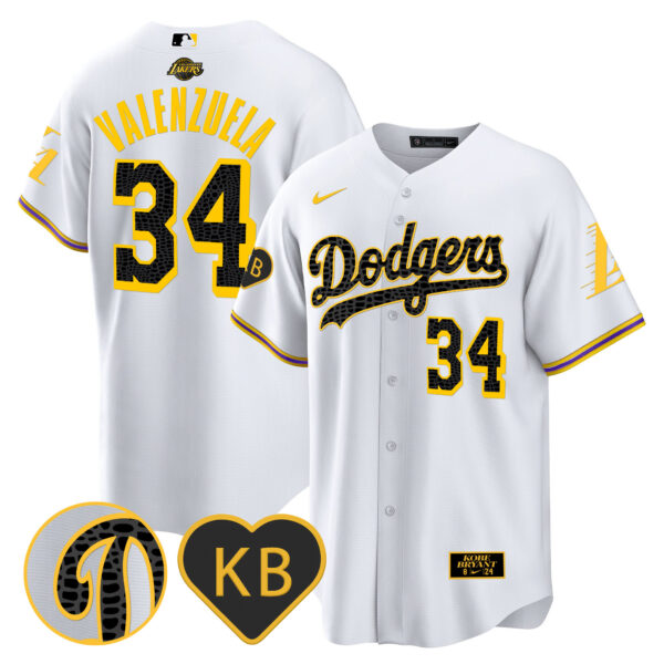 Men's Dodgers 2024 Mamba Baseball Jersey - All Stitched - Image 14