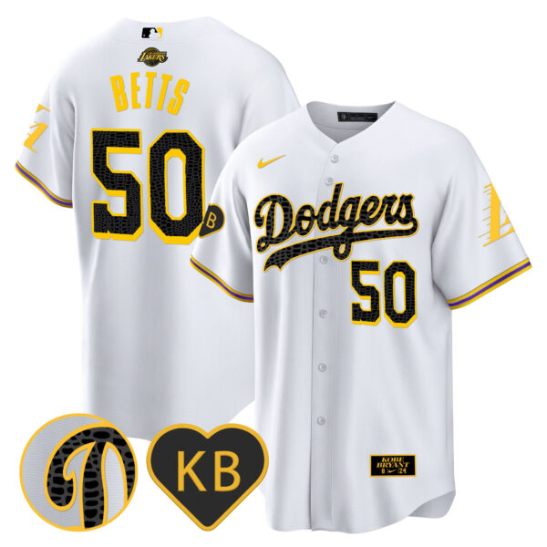 Men's Dodgers 2024 Mamba Baseball Jersey - All Stitched - Image 12