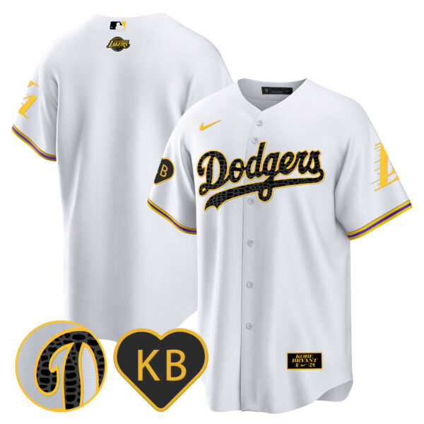 Men's Dodgers 2024 Mamba Baseball Jersey - All Stitched - Image 16