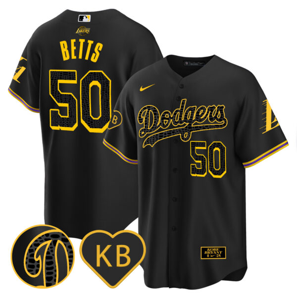 Men's Dodgers 2024 Mamba Baseball Jersey - All Stitched - Image 44