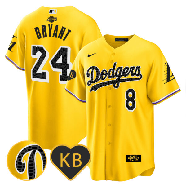 Men's Dodgers 2024 Mamba Baseball Jersey - All Stitched - Image 25