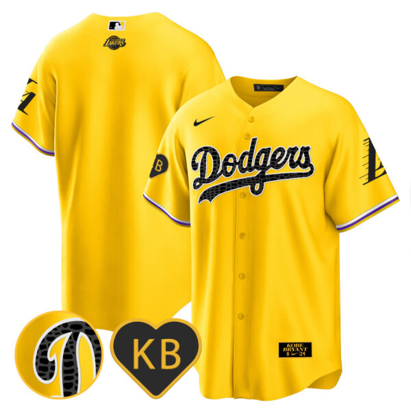 Men's Dodgers 2024 Mamba Baseball Jersey - All Stitched - Image 32