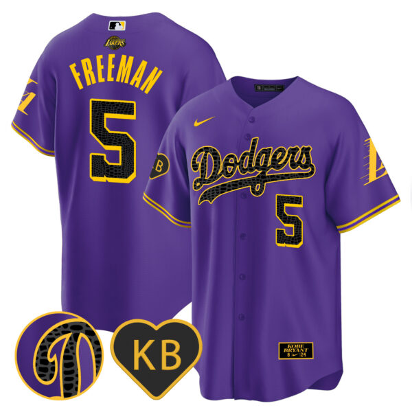 Men's Dodgers 2024 Mamba Baseball Jersey - All Stitched - Image 37