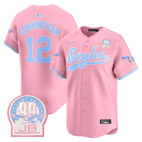 Unisex Eagles Bubblegum Pink Vapor Premier Limited Jersey - All Stitched - Image 4